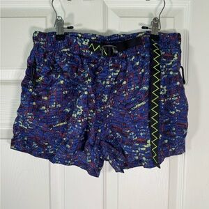 Nike ACG Quick Dry Retro Multicolored Active Shorts Womens Size Medium